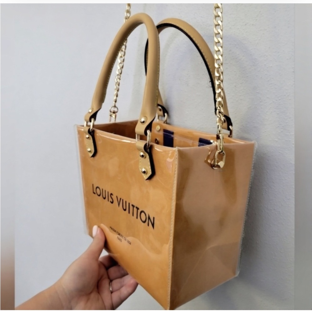 Louis Vuitton PVC Shoulder Hand Bag Upcycled